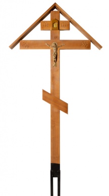 Крест дубовый "Элит " домик