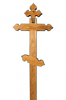 Крест дубовый "Купол " с чернением